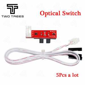 5Pcs/a lot Limit Optical switch,Endstop for CNC 3D Printer RepRap RAMPS 1.4 Board switch-Red for 3d printer, Separate Package