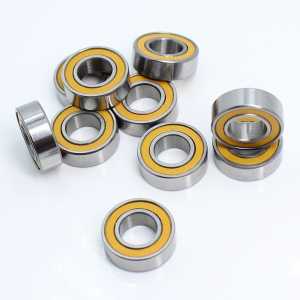 MR126RS Bearing 10PCS 6x12x4 mm ABEC-3 Hobby Electric RC Car Truck MR126 RS 2RS Ball Bearings MR126-2RS Orange Sealed
