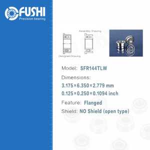 Dental Bearing SFR144TLW ( 4 Pcs ) ABEC-7 P4 Grade For Handpiece Turbine High Speed SFR144 TL W Dental Drill Bearings