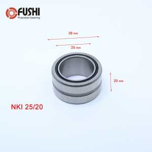 NKI25/20 Bearing 25*38*20 mm ( 5 PC ) Solid Collar Needle Roller Bearings With Inner Ring NKI 25/20 Bearing