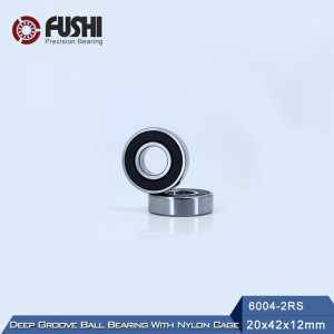 6004RZ Bearing 20*42*12 mm ABEC-3 ( 4 PCS) Mute High Speed For Gargen Tools 6004 RS 2RZ Ball Bearings 6004RS 2RS With Nylon Cage
