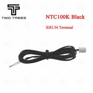 3D Printer Part XH 2.54 Head Black 100K Line Black Line Cable Dupont 100K ohm for 3d printer Reprap Mend