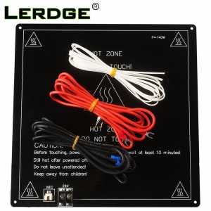 LERDGE 3D Printer Parts 3mm Aluminum Substrate Hot Bed MK2A Heating Plate Heating Platform Accessories 220*220 310*310