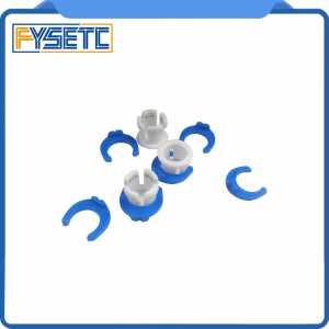 20set White Bowden Tube Clamp Blue Pipe Horse Clip Fixed 6mm For Ultimaker 3D Printers Parts Shoe Coupling Collet Part Accessory