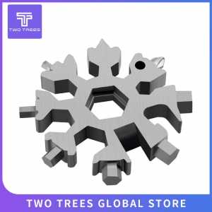 8-in-1 Snowflake Multi-tool Snow Tool Combination Compact And Portable Outdoor Products Snowflake Tool Screwdriver Hex Wrench