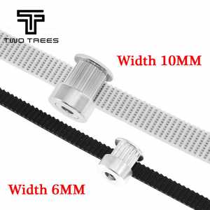 for 3d printer 10M/lot PU with Steel Core Rubber fiberglass timing belt GT2 Belt Black Color 2GT open timing Belt 6mm/10mm Width