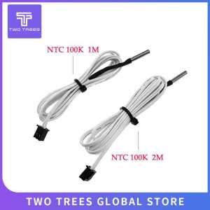 3D Print Part 1M/2M Temperature Part White Accessories 2m Length 100K ohm NTC 2M Line 3950 Thermistors Sensors with Cable 3d