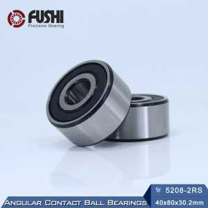 5208 2RS Bearing 40 x 80 x 30.2 mm ( 1 PC ) Axial Double Row Angular Contact 5208RS 3208 2RS 3056208 Ball Bearings