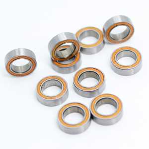 MR85RS Bearing 10PCS 5x8x2.5 mm ABEC-3 Hobby Electric RC Car Truck MR85 RS 2RS Ball Bearings MR85-2RS Orange Sealed