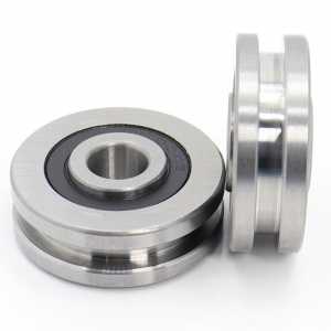 H Groove Bearing ( 2PCS ) 10*37*12*14 mm Steel Bearing Rollers H2/2 H3/2 H4/2 H4/3 Slide Guide Bearings U Wheel Pulley