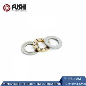 F6-12M Bearing 6*12*4.5 mm ( 10PCS ) ABEC-1 Miniature F6 12 M Thrust Axial F6 12M Ball Bearings With Grooved Raceway