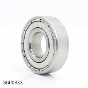 S6008ZZ Bearing 40*68*15 mm ( 2PCS ) ABEC-1 S6008 Z ZZ S 6008 440C Stainless Steel S6008Z Ball Bearings