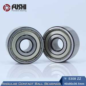 5308 ZZ Bearing 40 x 90 x 36.5 mm ( 1 PC ) Axial Double Row Angular Contact 5308ZZ 3308 ZZ 3056308 Ball Bearings
