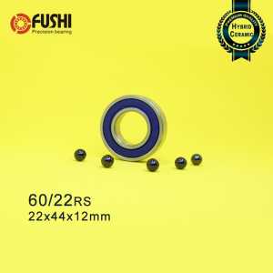 60/22 Hybrid Ceramic Bearing 22*44*12 mm ( 1PC ) Race Bike Front Rear Wheel 60 22 2RS LUU Hybrids Si3N4 Ball Bearings 60/22RS
