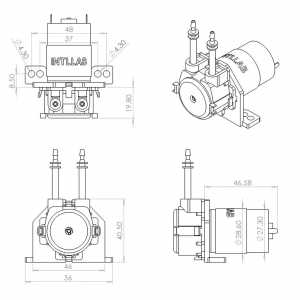 12V DC Peristaltic Liquid Pump Dosing Pump for Aquarium Lab Analytical