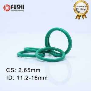 CS2.65mm FKM Rubber O RING ID 11.2/11.8/12.5/13.2/14/15/16*2.65 mm 100PCS O-Ring Fluorine Gasket Oil seal Green ORing