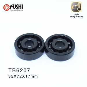 6207 High Temperature Bearing 35*72*17 mm ( 2 Pcs ) 500 Degrees Celsius Full Ball Bearing