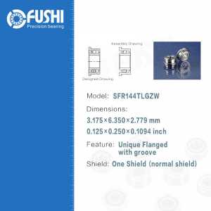 Dental Bearing SFR144TLGZW (4 Pcs ) ABEC-7 P4 Grade For Handpiece Turbine High Speed SFR144 TL G Z W Dental Drill Bearings