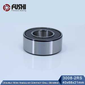 3008-2RS Bearing 40*68*21 mm ( 1 Pc ) 3008 2RS Double Row Sealed 3008 RS Angular Contact Ball Bearings