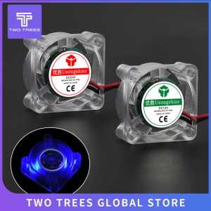 25*25*10mm Transparent Hydraulic Fan 4010 12V/24V XH2.54-2P L300mm with LED Light High quiet Exhaust Fan 2-Pin Mini Cooling Fan