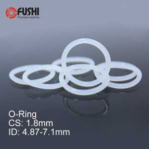 CS1.8mm Silicone O RING ID 4.87/5/5.15/5.3/5.6/6/6.3/6.7*1.8 mm 100PCS O-Ring VMQ Gasket seal Thickness 1.8mm ORing White Rubber