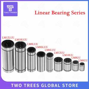 2pcs/lot Linear Ball Bearings LM6LUU/LM8LUU/LM10LUU bearings crossword clue Bush Bushing 3D Printers Parts Aluminum Accessories