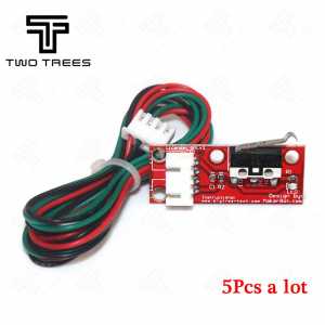 5Pcs/ a lot Limit Switch-Red color, Endstop for CNC 3D Printer RepRap RAMPS 1.4 Board, switch-Red, Separate Package