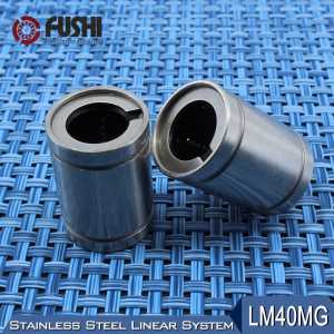 LM40MG Linear Ball Bearings 40x60x80mm (1 PC) Stainless Steel Resin Retainer Linear Bushing LMS40UU Shaft 40MM LMS40 MG Bearing