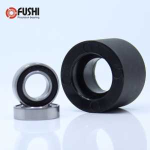 PU 626 bearing 6*35*30 mm Shaft 6mm PU  Pulley Roller With Two Bearings Guiding Wheel Pinch Roller for Medical equipment