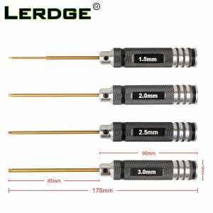 LERDGE 3d printer Parts High quality screwdriver inner hexagon tool kit dragon hotend Removal Titanium Plated Steel cutter head