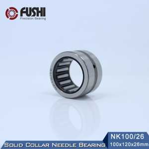 NK100/26 Bearing 100*120*26 mm ( 1 PC ) Solid Collar Needle Roller Bearings Without Inner Ring NK100/26 NK10026 Bearing