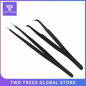 3D printer parts Stainless Steel Tweezers  Nozzle cleaner Anti-static ESD Stainless Steel Tweezers Maintenance Tools Industrial