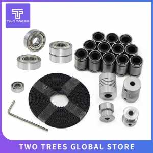 3D printer parts Reprap i3 movement kit GT2 6mm belt pulley 608zz bearing lm8uu 624zz bearing 5x8 coupling for i3 3D Printer