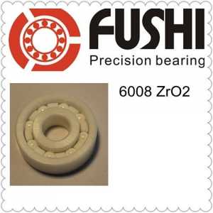 6008 Full Ceramic Bearing ( 1 PC ) 40*68*15 mm ZrO2 Material 6008CE All Zirconia Ceramic Ball Bearings