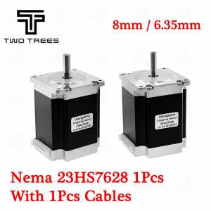Nema 23 Stepper 23HS7628 4-lead 2.8A Do Motor 76mm 6.35mm / 8.0mm Do motor 76 165 diame CNC Laser Moer Foam Plasma Cut
