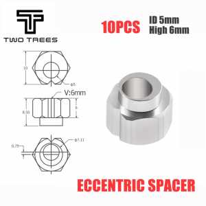 3D printer parts 10pcs 6mm Eccentric Spacer apply V-Slot rail V-Wheels for Reprap 3D printer OX/Shapeoko CNC DIY parts print