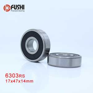 6303RS Bearing ABEC-3 (2 PCS) 17*47*14 mm Deep Groove 6303-2RS Ball Bearings 6303RZ 180303 RZ RS 6303 2RS EMQ Quality