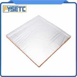 1PC 3D Printer Heating Bed Sticker 10mm Thickness 214*214 mm Foil Self-adhesive Heat Insulation Cotton Orange For Wanhao i3