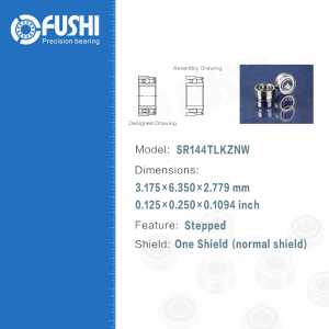 Dental Bearing SR144TLKZNW ( 4 Pcs ) ABEC-7 P4 For Handpiece Turbine High Speed SR144 TL K Z N W Dental Drill Bearings