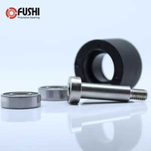 PU 6800 bearing 10*35*30 mm Rubber-coated Driven roller conveyor belt double bearing for Cash registers
