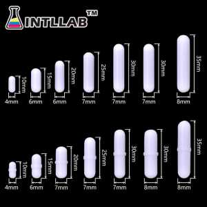 INTLLAB Magnetic Stirrer Bar Mixed Size PTFE Magnetic Stirrer Mixer Stir Bars TYPE-C 2pc
