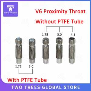 3D Printer Part V6 Remote Throat Heat Break Hotend M6 For 1.75 /3.0/4.1mm Filament Stainless Steel 3D Printer parts v6 Throat
