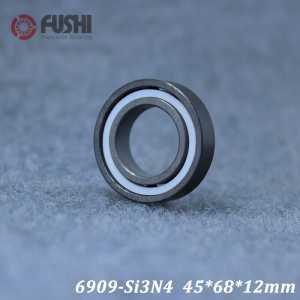 6909 Full Ceramic Bearing ( 1 PC ) 45*68*12 mm Si3N4 Material 6909CE All Silicon Nitride Ceramic 6909 Ball Bearings