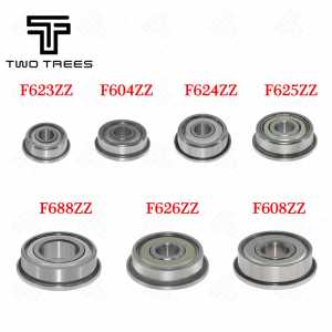 3d part Flange Ball Bearings F604ZZ F623ZZ F624ZZ F625ZZ F684ZZ F688ZZ 3D Printers Parts Deep Groove Pulley Wheel Aluminium Part