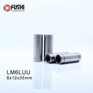LM6LUU Linear Motion Bearing 6*12*35mm ( 4 Pcs ) Long Type LM6 LM 6mm LM06LUU Linear Bearings LM6 LUU