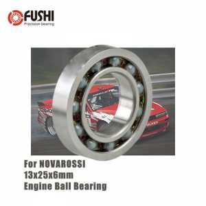 PX2513EC 13*25*6 mm Engine Ceramic Ball Bearing 1PC ABEC-3 C3 Clearance Polymite Nylon Cage T46 Bearings For NOVAROSSI