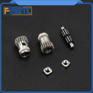 50 Set Prusa i3 MK2/MK3 3D Printer Part Cloned Btech Dual Gears DIY Prusa i3 Steel Pulleys Kit 3D Printer Gears Extrusion Wheel