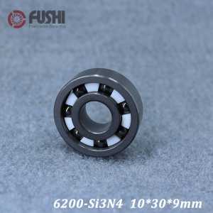 6200 Full Ceramic Bearing ( 1 PC ) 10*30*9 mm Si3N4 Material 6200CE All Silicon Nitride Ceramic Ball Bearings