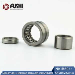 NKIB5911 Complex Bearings 55*80*34mm ( 1 PC) Needle Roller Angular Contact Ball Bearing NATB5911 NATB 5974911