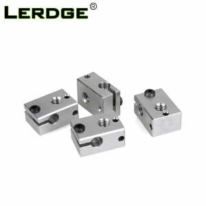 LERDGE 3D Printer Accessorie Aluminium V6 Heat Block For RepRap Extruder For HT-NTC100K HotEnd Heater Hot End Heating 1PCS